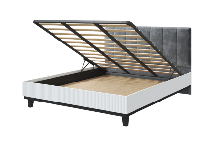 Кровать 1200 с мягким изголовьем и подъемным механизмом  Шарлиз   